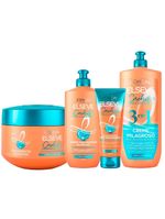 Elseve cachos longo dos sonhos kit – creme noturno + creme de tratamento + creme de pentear + creme 3 em 1