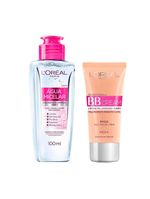 L'oréal paris kit skin care - Água micelar + bb cream médio