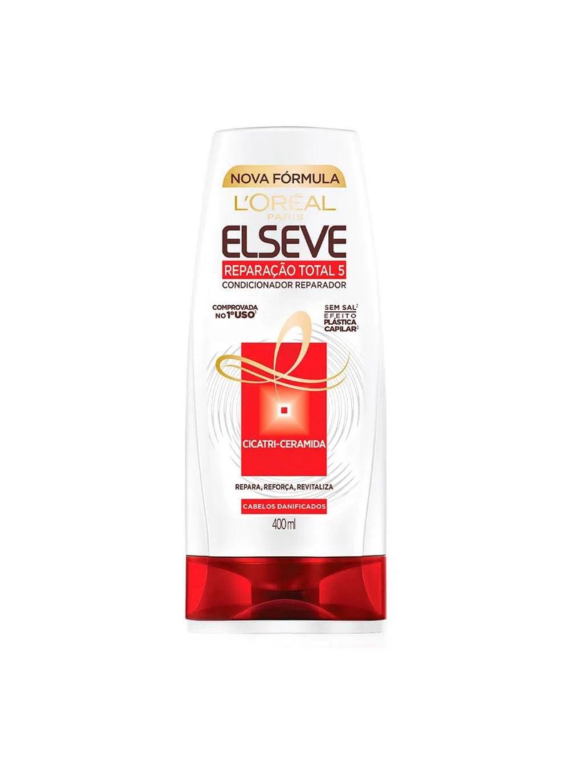 Elseve reparação total 5 kit - shampoo + condicionador + creme de pentear + tratamento