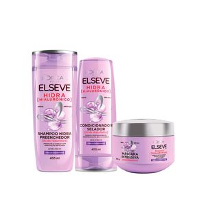 Elséve hidra hialurônico kit - shampoo + condicionador + máscara
