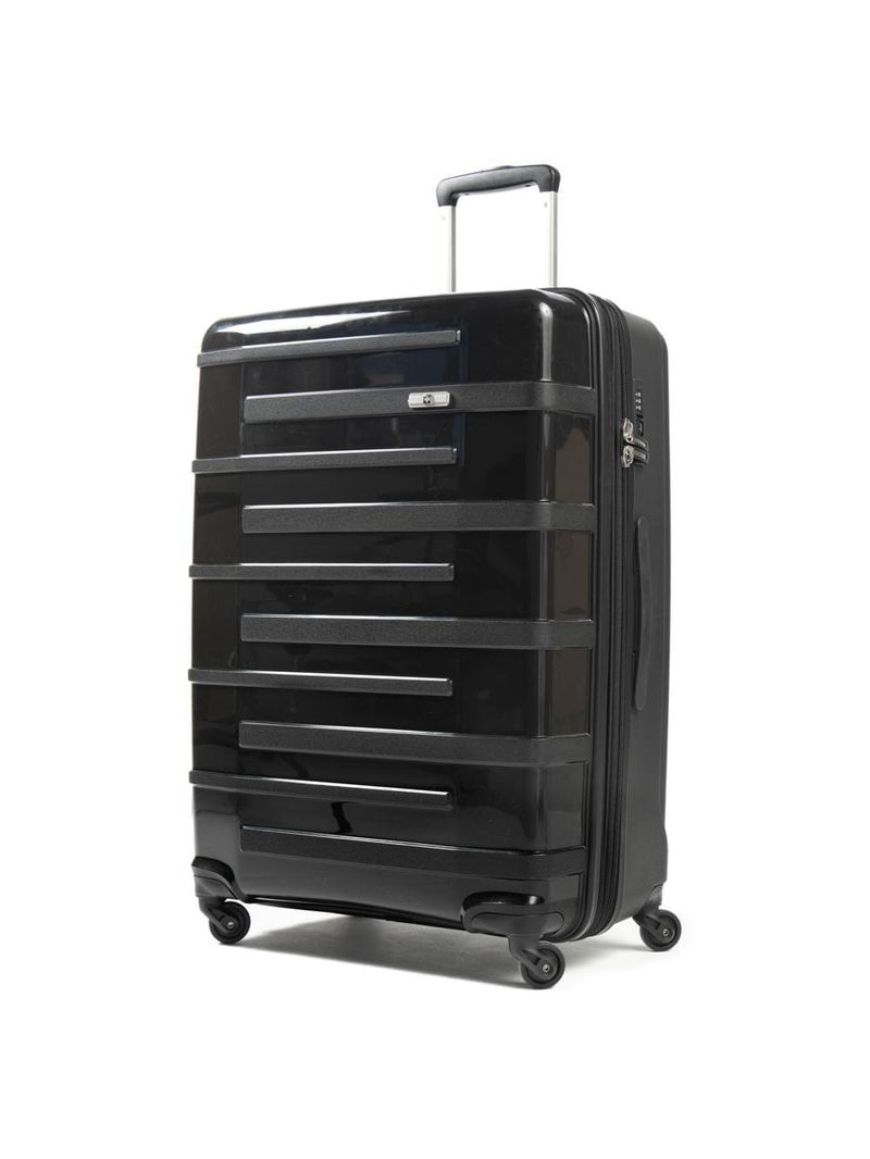 Mala grande polipropileno 4 rodas suissewin montreux preto