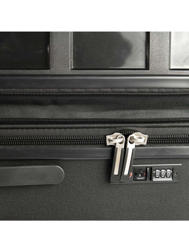 Mala grande polipropileno 4 rodas suissewin montreux preto