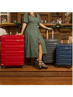 Mala grande polipropileno 4 rodas suissewin montreux preto