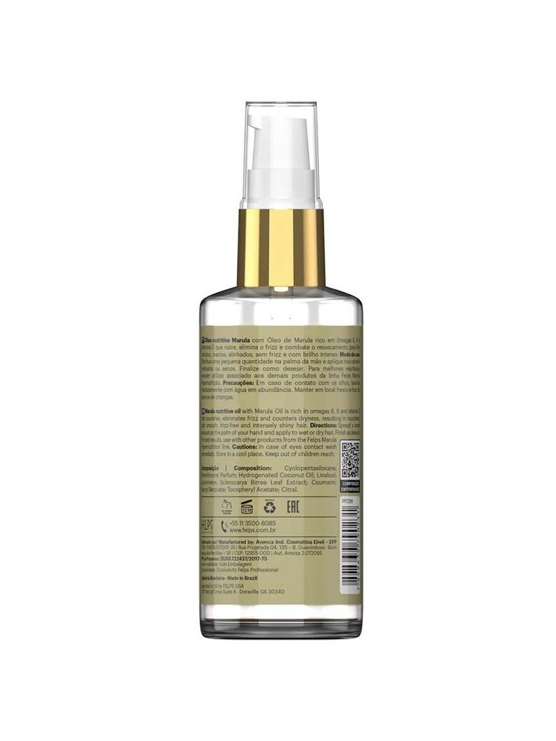 Felps marula hipernutrição Óleo reparador