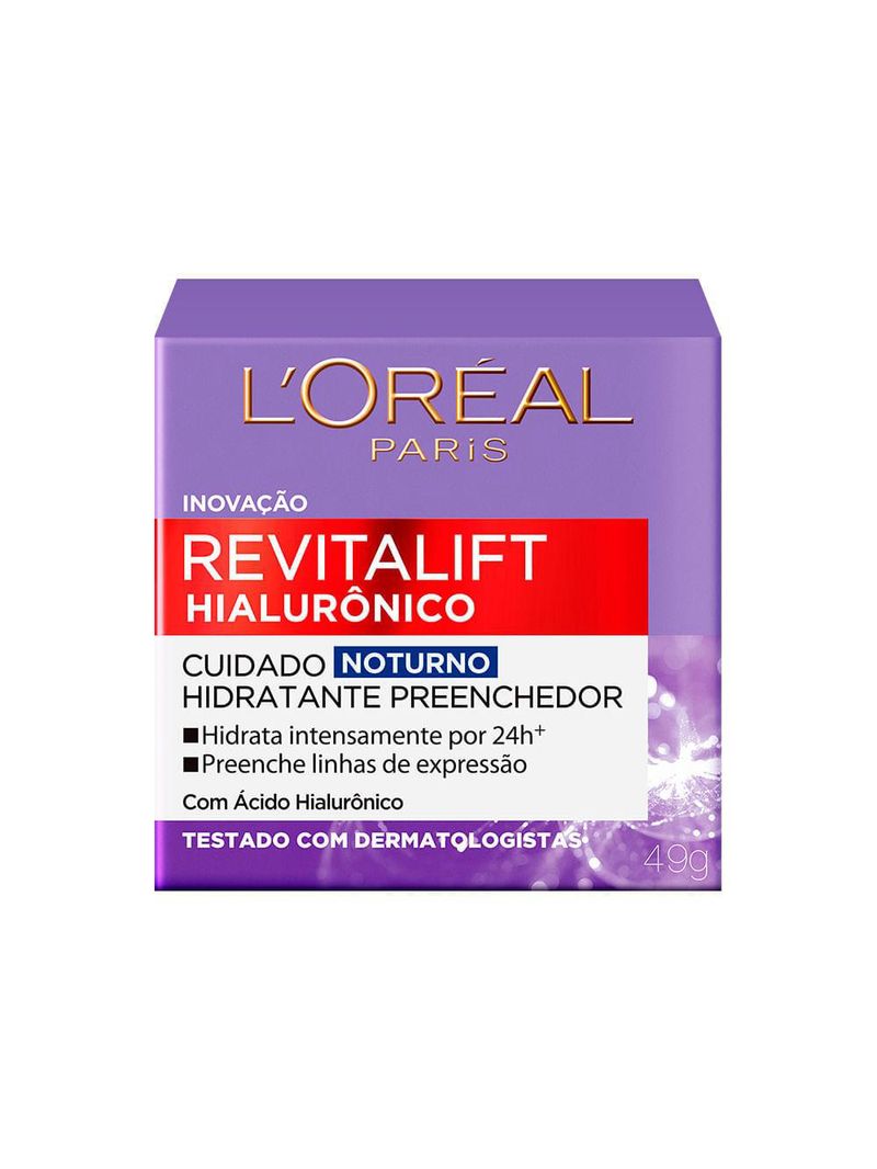 L'oréal paris revitalift hialurônico kit - noturno + sérum + creme para olhos