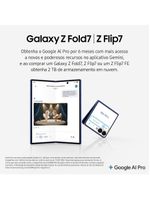 Smartphone samsung galaxy z flip7 5g 256gb 12gb ram tela 69" dobrável android 16 câmera 50mp jetblack