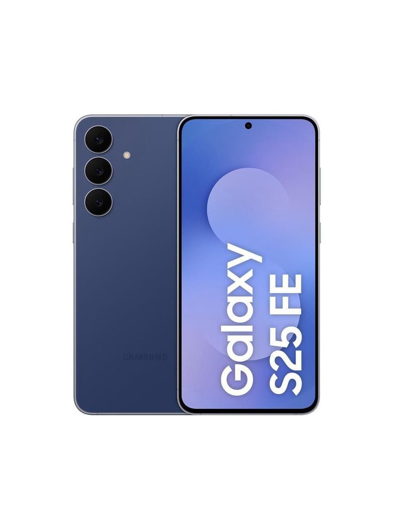 Smartphone samsung galaxy s25 fe 5g tela 6,7” amoled 256gb 8gb ram câmera 50mp azul-marinho