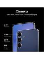 Smartphone samsung galaxy s25 fe 5g tela 6,7” amoled 256gb 8gb ram câmera 50mp azul-marinho