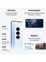 Smartphone samsung galaxy s25 5g azul 256gb, tela de 62", 12gb ram, ai inteligência artificial, ip68, processador snapdragon 8 elite e câmera tripla