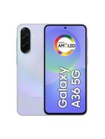 Smartphone samsung galaxy a36 5g violeta 256gb, 8gb ram, câmera tripla até 50mp, tela super amoled 67", ip67, nfc, recursos ai e snapdragon 6 gen 3