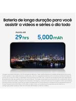 Smartphone samsung galaxy a36 5g branco 128gb, 6gb ram, câmera tripla até 50mp, tela super amoled 67", ip67, nfc, recursos ai e snapdragon 6 gen 3
