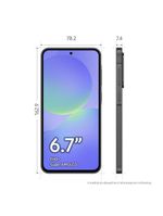 Smartphone samsung galaxy a36 5g preto 128gb, 6gb ram, câmera tripla até 50mp, tela super amoled 67", ip67, nfc, recursos ai e snapdragon 6 gen 3