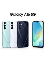 Smartphone samsung galaxy a16 5g azul escuro, 128gb, 4gb ram, câmera de até 50mp, tela 67", nfc, ip54, bateria 5000 mah e processador exynos 1330