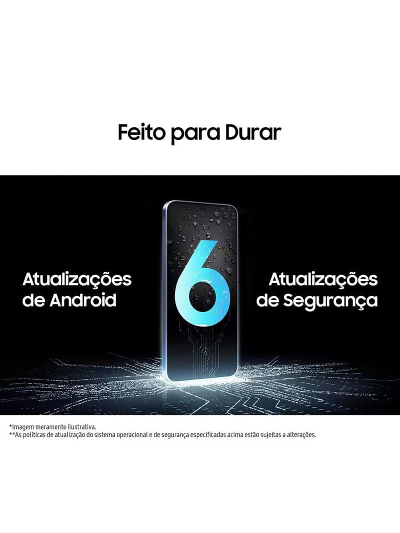 Smartphone samsung galaxy a16 5g azul escuro, 128gb, 4gb ram, câmera de até 50mp, tela 67", nfc, ip54, bateria 5000 mah e processador exynos 1330