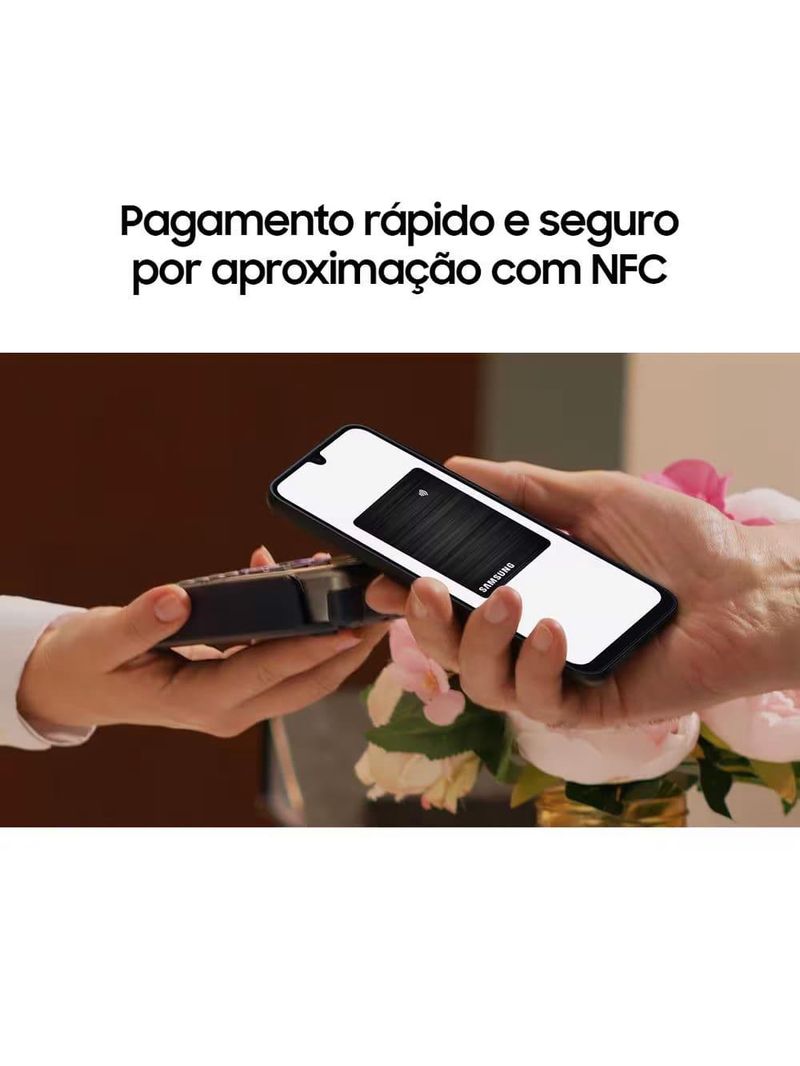 Smartphone samsung galaxy a16 5g azul escuro, 128gb, 4gb ram, câmera de até 50mp, tela 67", nfc, ip54, bateria 5000 mah e processador exynos 1330