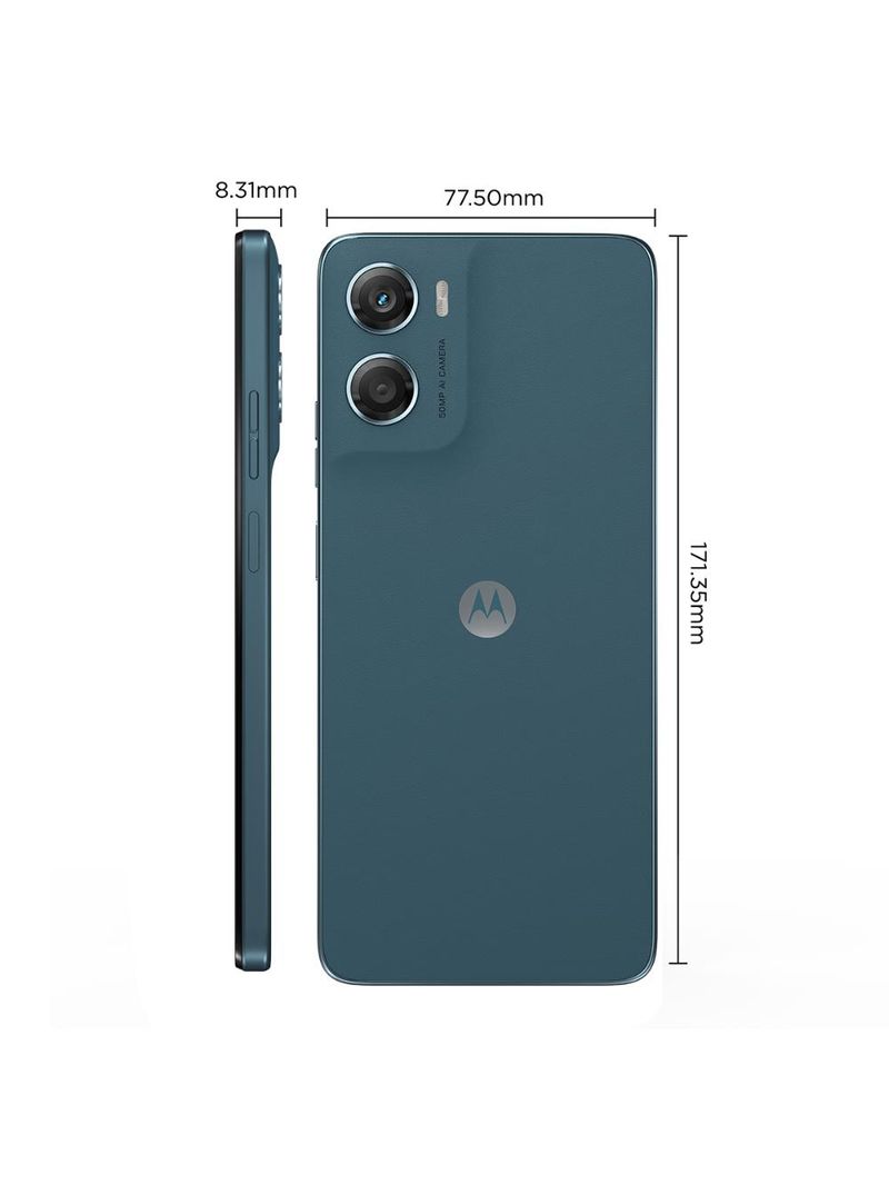 Smartphone motorola moto g06 4g tela 6,9” 128gb câmera 50mp azul marinho