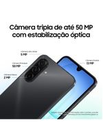 Celular samsung galaxy a17 4g tela 67" 128gb super amoled câmera tripla 50mp azul