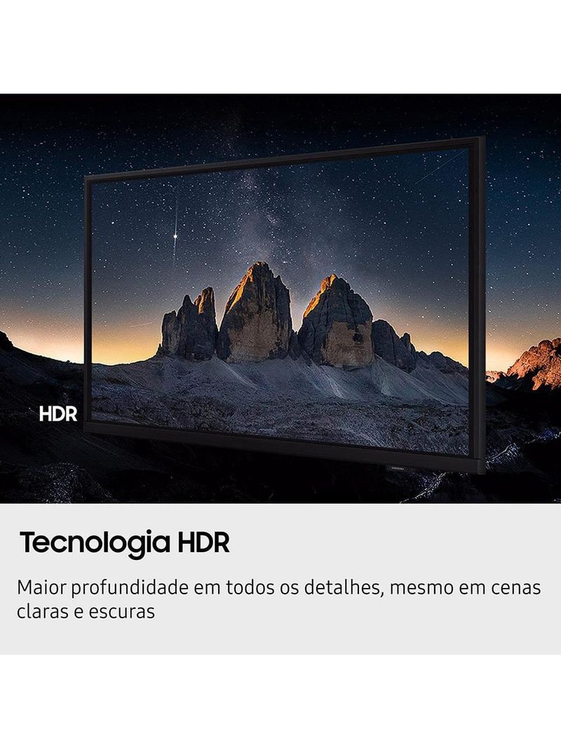 Smart tv 43” samsung full hd un43f6000fgxzd, xbox cloud gaming, hdr, som em movimento virtual, ai energy mode, wi-fi e bluetooth