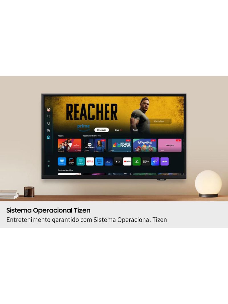 Smart tv 43” samsung full hd un43f6000fgxzd, xbox cloud gaming, hdr, som em movimento virtual, ai energy mode, wi-fi e bluetooth