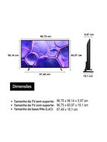 Smart tv 43" 4k samsung 43u8600f crystal hdr tizen alexa e xbox gaming