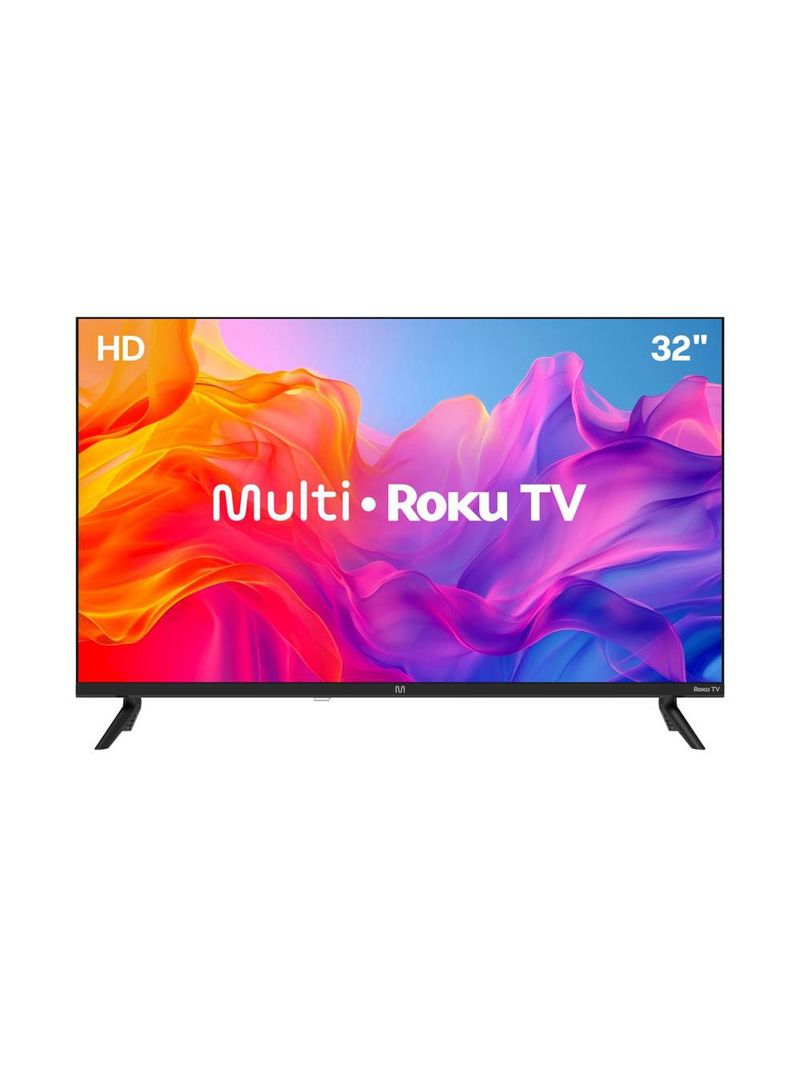 Smart tv multi roku 32" com imagem hd 3 hdmi 2 usb - tl052m