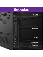 Smart tv multi roku 32" com imagem hd 3 hdmi 2 usb - tl052m