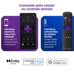 Multi roku tv 50" smart com imagem 4k 4 hdmi 2 usb compatível com alexa e google home - tl059m