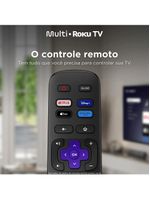 Smart tv multi roku 32" com imagem hd 3 hdmi 2 usb - tl052m