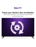 Smart tv multi roku 32" com imagem hd 3 hdmi 2 usb - tl052m