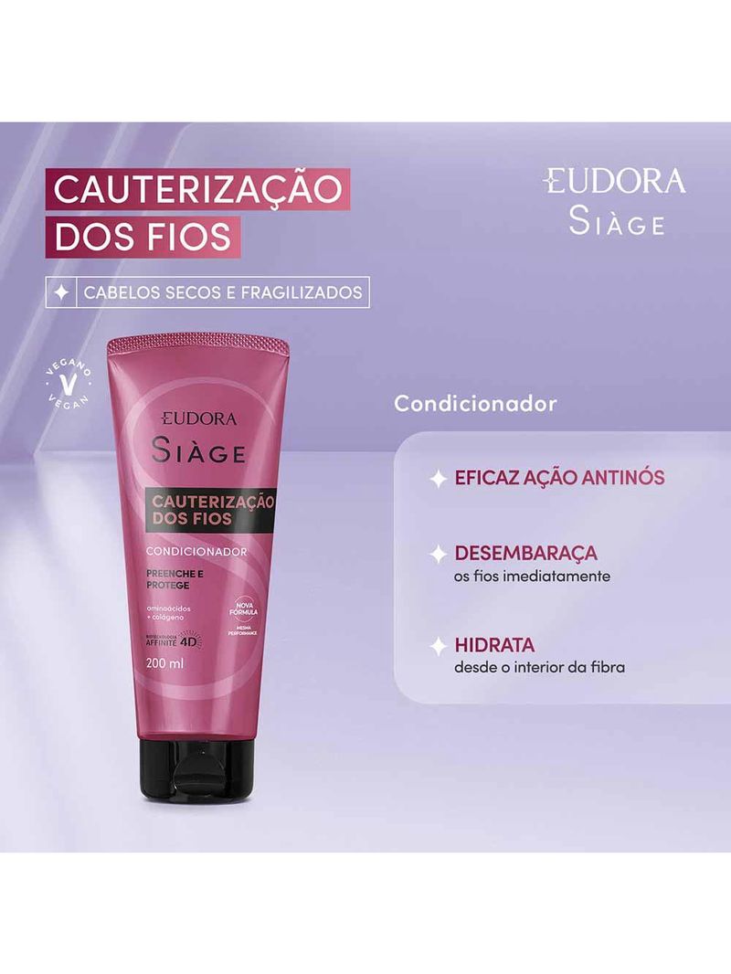 Eudora siàge cauterização dos fios – condicionador cauterizador
