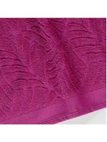 Jogo de banho native toalhas macias costela de adão 100% algodão fio penteado 5 peças rosa e pitáia