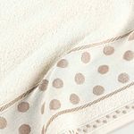 Jogo de banho meggy poá bolinhas toalhas macias 100% algodão 5 peças azul marinho e pérola