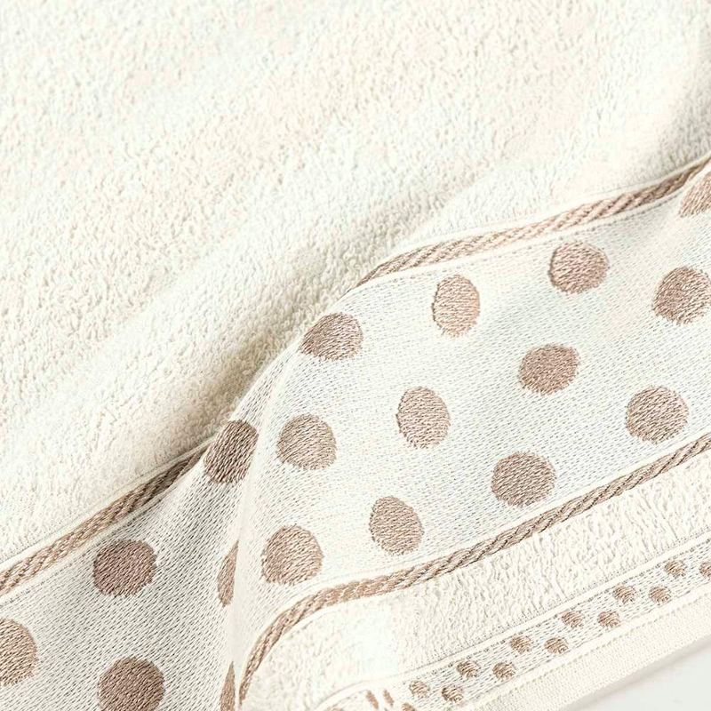 Jogo de banho meggy poá bolinhas toalhas macias 100% algodão 5 peças azul marinho e pérola