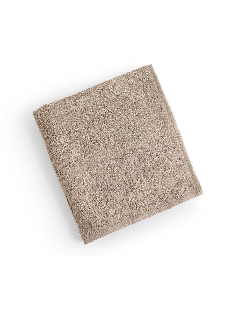 Jogo de banho blume toalhas macias 100% algodão fio penteado 5 peças rosa e bege