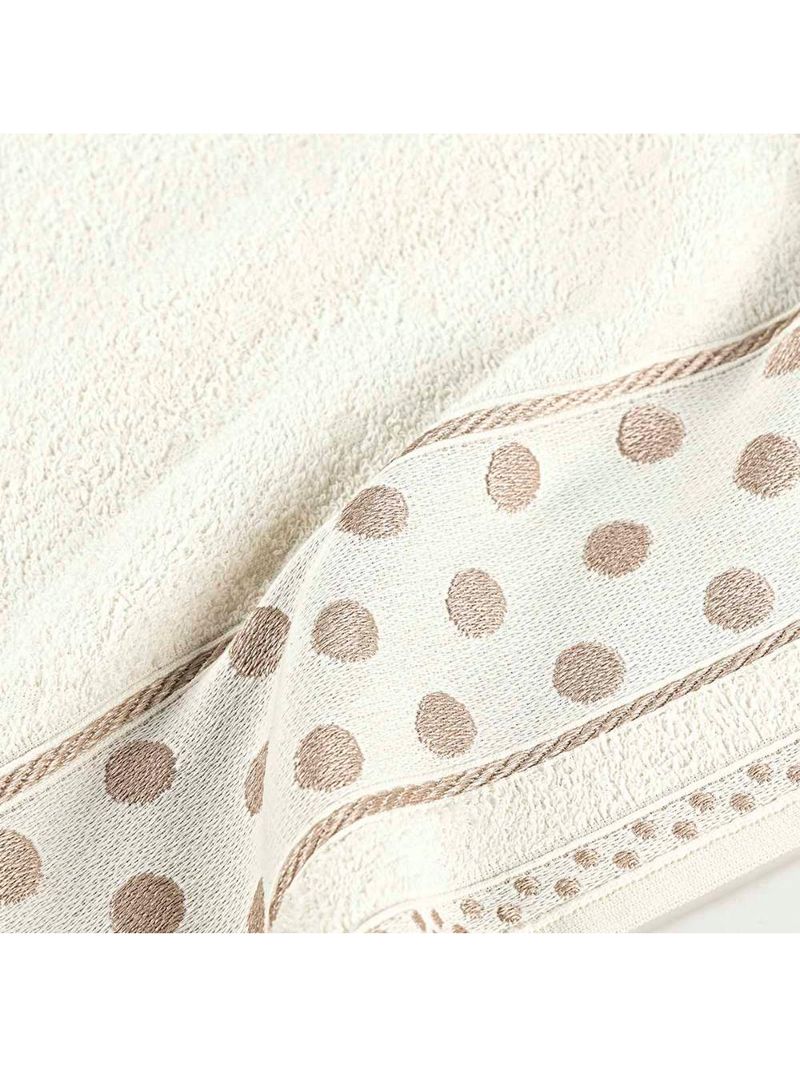 Jogo de banho meggy poá bolinhas toalhas macias 100% algodão 5 peças cinza granito e pérola