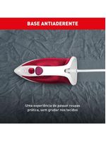 Ferro De Passar A Vapor Essentialgliss Arno FMQ Rosa E Branco 220V
