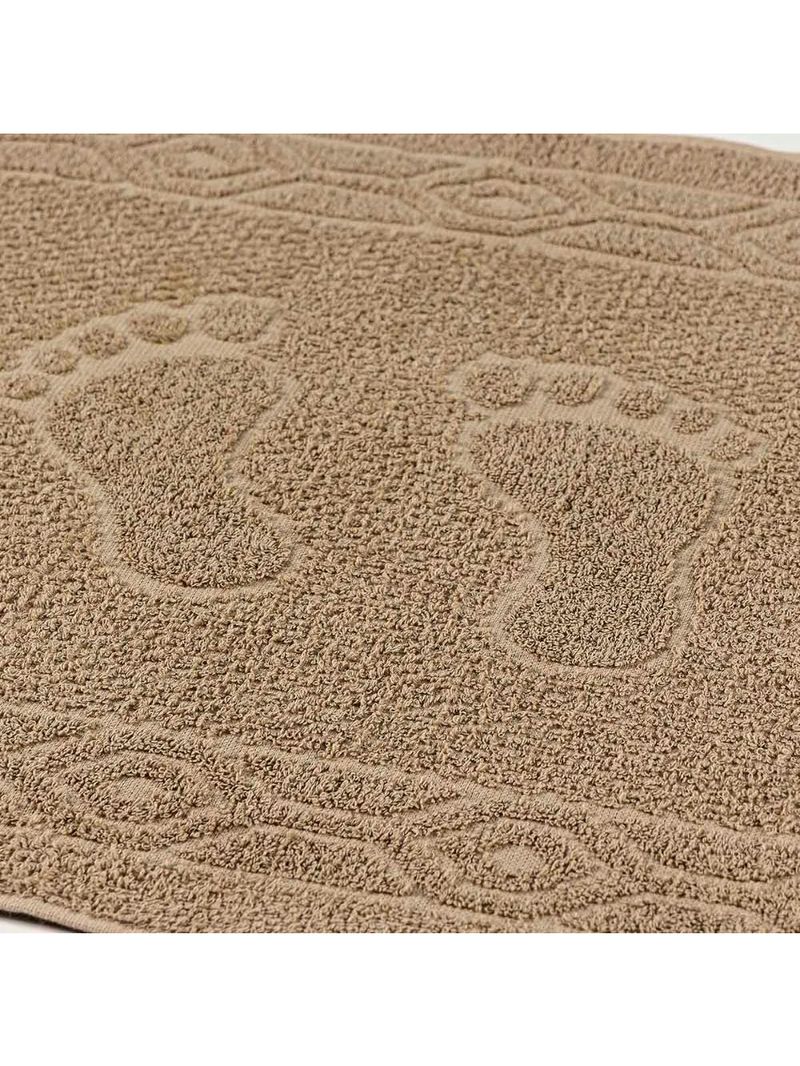 Jogo de banho meggy poá bolinhas toalhas macias 100% algodão 5 peças  bege