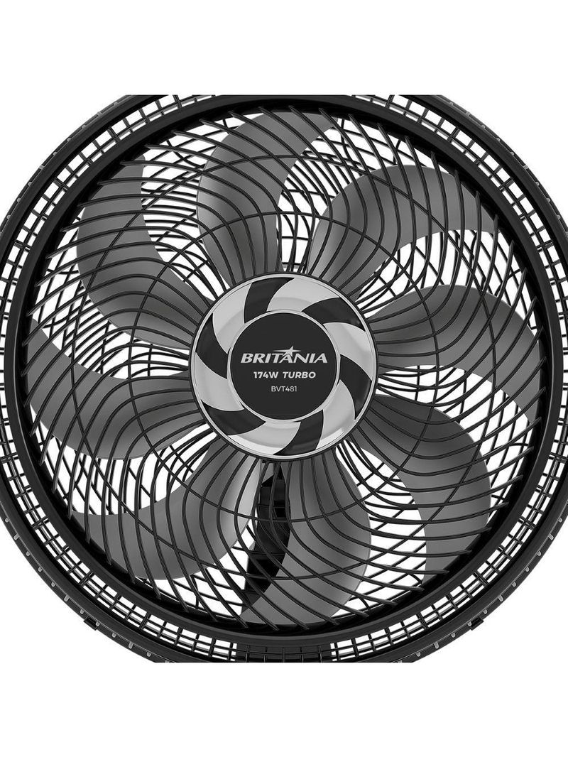 Ventilador Britânia Mesa Maxx Force 8 pás 174W Preto 220V