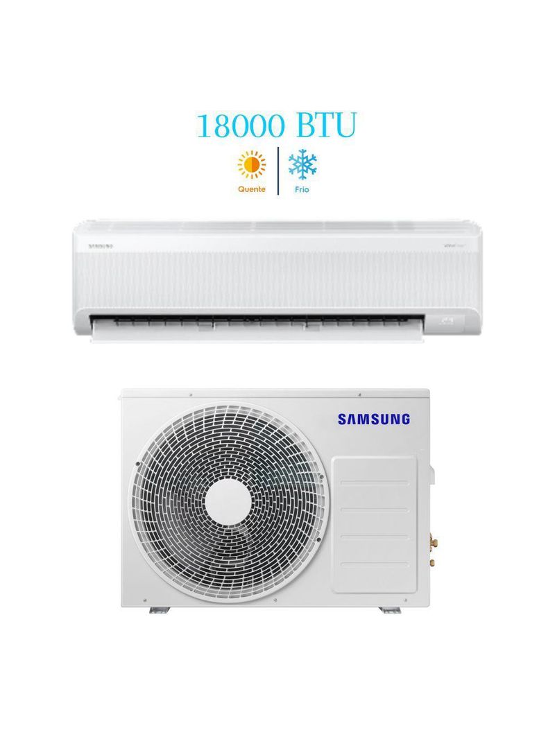 Ar Condicionado Split Inverter Samsung WindFree AI 18000 BTUs Quente e Frio 220V AR60F18C1AWXAZ