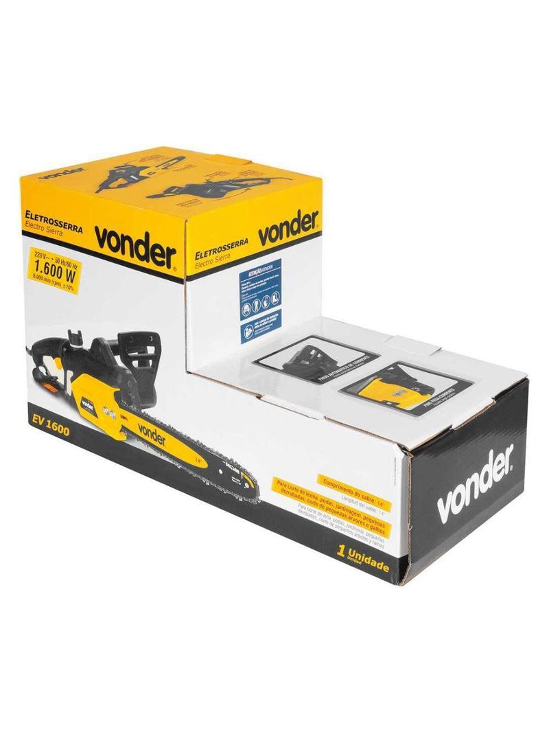 Eletrosserra Vonder 14" EV1600 1600W Amarelo/Preto 220V 6884160220