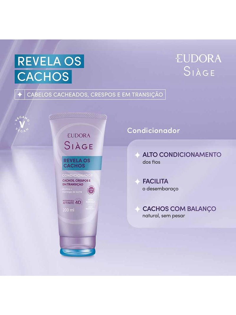 Eudora siàge revela os cachos condicionador