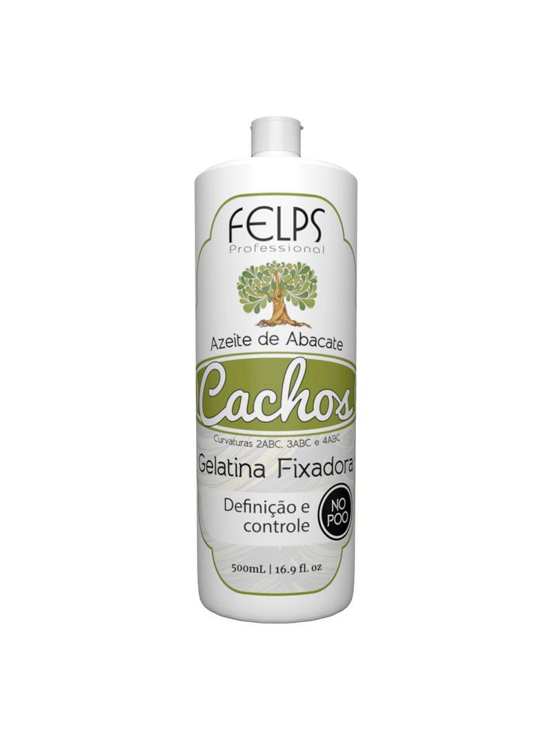 Felps cachos azeite de abacate gelatina fixadora