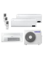 Ar Condicionado Multi Tri Split HW e K7 Samsung Wind Free 24000 BTU (2x9000+1x18000) Quente e Frio Inverter R410 220V (AJ068AXJ3KH/AZ)
