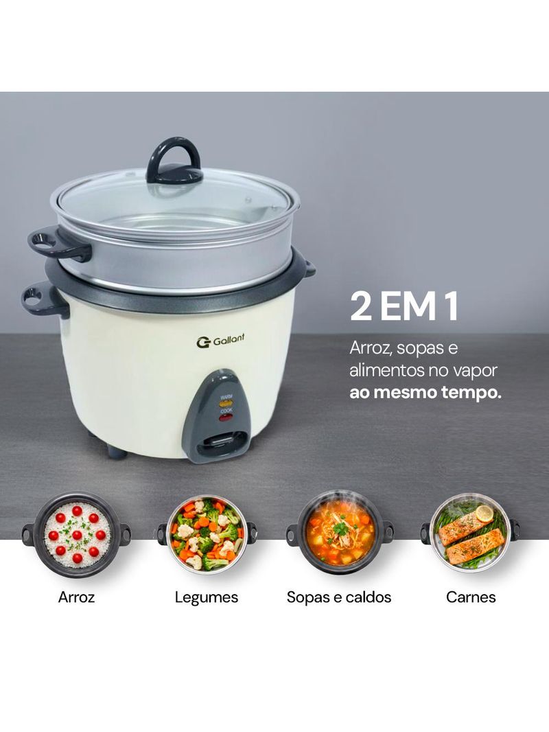 Panela De Arroz Elétrica Gallant 10 Cups 220V (GRC10M03A-220BR)