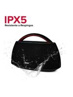 Caixa de Som Portátil RCA Bluetooth 90W IPX5 Luzes LED RGB Potente Design Minimalista Elegante FR316