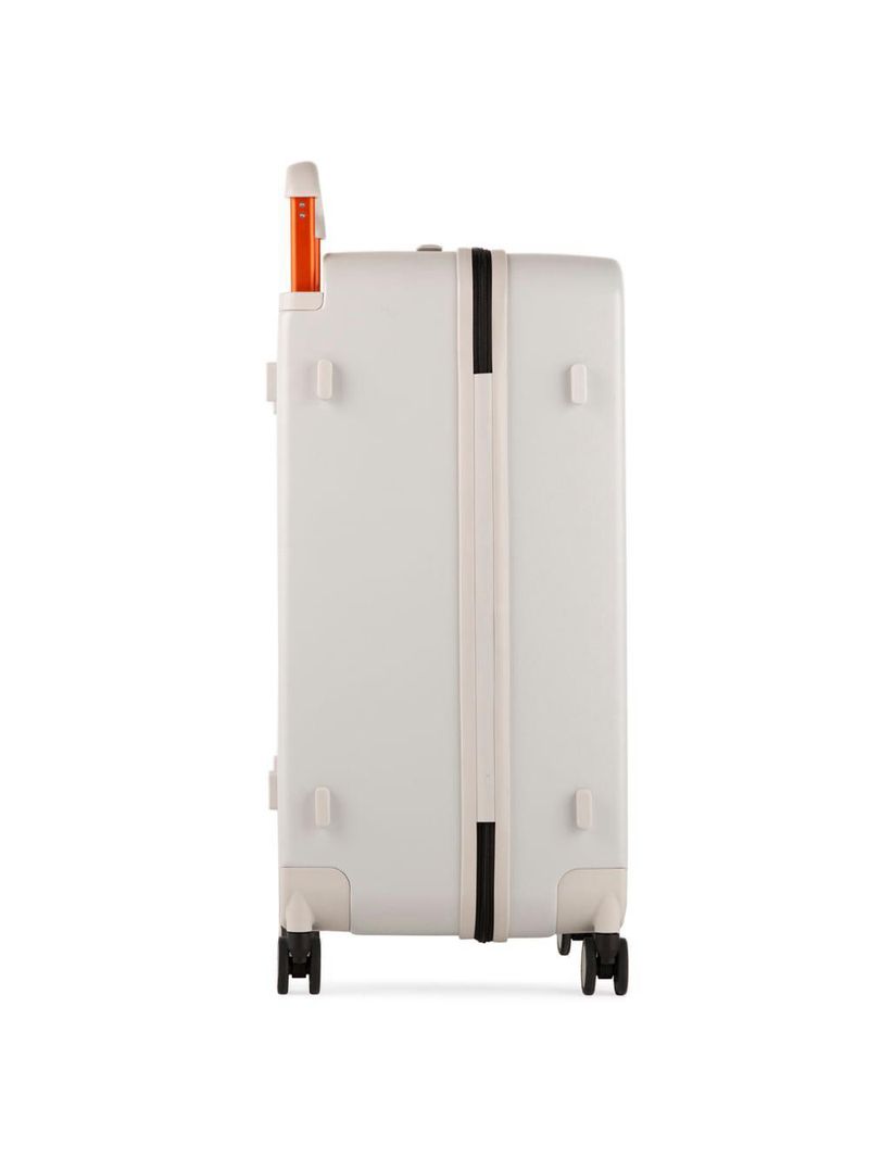 Mala de viagem grande policarbonato 4 rodas bahamas trunk branca