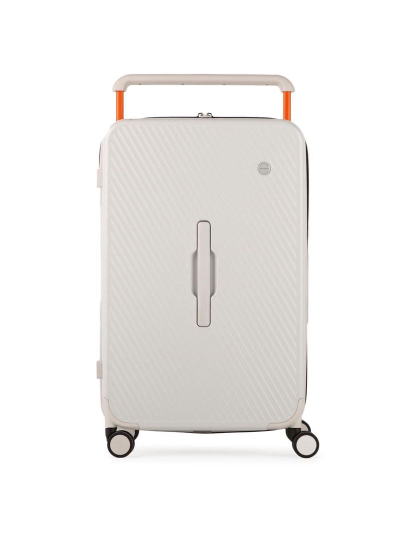 Mala de viagem grande policarbonato 4 rodas bahamas trunk branca