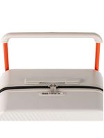 Mala de viagem grande policarbonato 4 rodas bahamas trunk branca