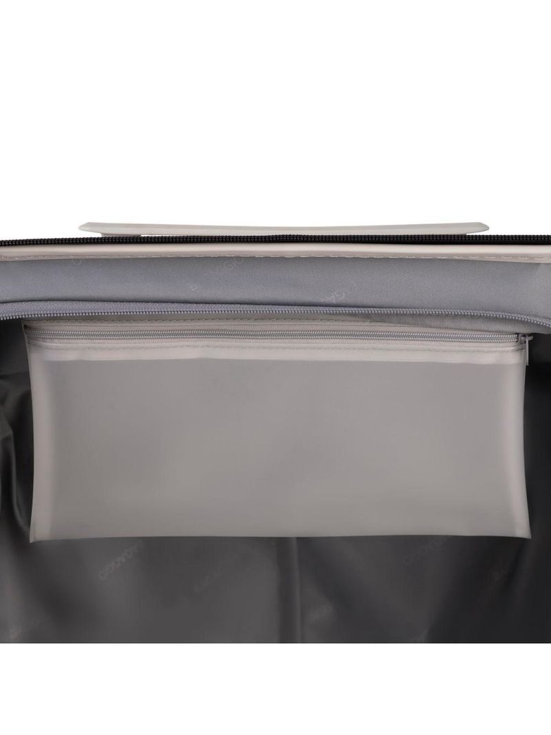 Mala de viagem grande policarbonato 4 rodas bahamas trunk branca