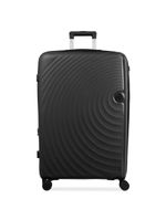 Mala de viagem grande 32kg polipropileno 4 rodas cartagena preta